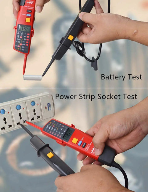 Voltage And Continuity Tester With AC And DC Detection For 12V To 690V Waterproof Design LCD Display And Audible Buzzer UT18C For Real World Electricians And DIY Pros