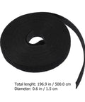 Total Game Changer For Wire Management And Cord Organization Using Hella Tough Reusable Self Gripping Cable Ties Great For Garage Home Office And Outdoor Projects Comes In 2 Rolls black self gripping cable tie roll 196.9 in long