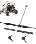 Go Kart Steering Gear Assembly DIY Ready Compatible With Coleman KT196 CK196 RTK200 with parts layout