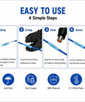Heavy Duty Heat Shrink Butt Connectors Waterproof Marine Grade Wire Connector Kit No Sweat Dual Wall Sealed Crimp Terminals Road Ready For Autos And Boats 300 Piece Set step-by-step usage guide