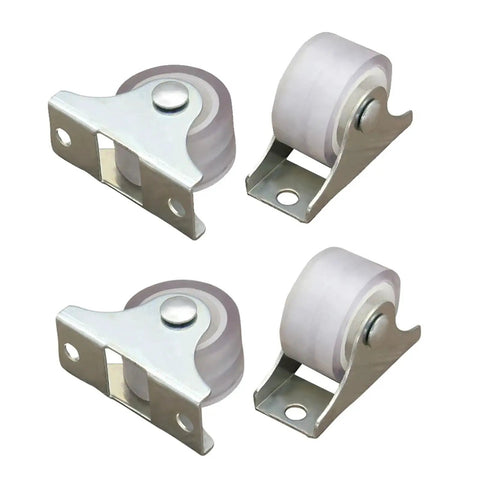 12 Pack One Inch Directional Caster Wheels With Sturdy Flat Plate Base for easy movement on furniture and equipment.