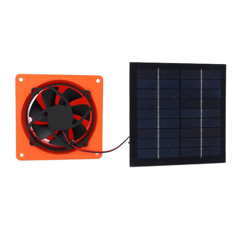 20W Solar Powered Exhaust Fan Kit With Monocrystalline Silicon 5V Panel Vent Fan For Chicken Coop And Greenhouse Kit