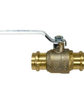 2 Pack 1 Inch Press Copper Ball Valve Full Port Brass Body Heavy Duty Lead Free NSF Certified Safe For Drinking Water For Hard Copper