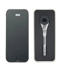 Go To One Quarter Inch Hex End EDC Ratchet Wrench For Multitools With Hex Bit Adapters Stainless Steel Build in a box