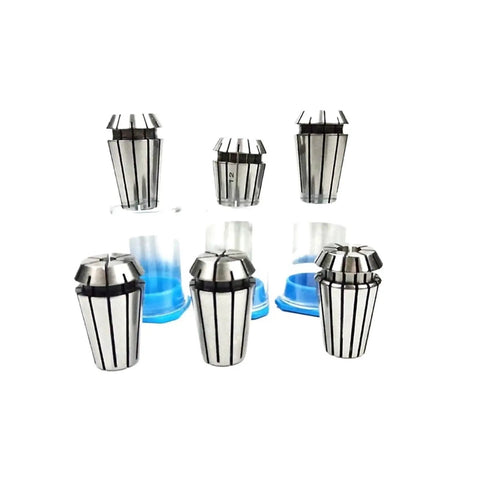 Premium Precision Er16 Collet Chuck Set 0.003 Runout Fits 3 To 10mm Tools for CNC Routers with seven collets in view.