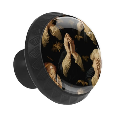 Praying Hands Drawer Knobs Modern Pattern Cabinet Hardware for Furniture Decorative Vintage Design