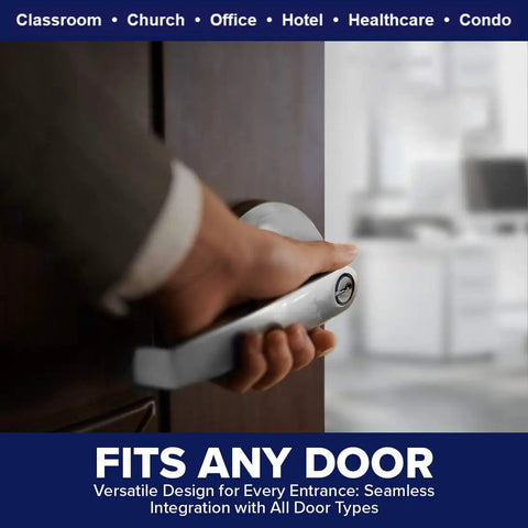 Hand operating Commercial Lever Door Lock Set With Keyed Entry, Rugged Heavy Duty Grade 2 Door Handle with Lock.