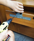 Eight Position Cabinet Pull Drill Template For Doors And Drawers Metal Mounting Template With Direct Drilling No Clamps Needed