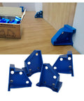 Flooring Spacers 1/2 Inch And 1/4 Inch Pack Of 40 for laminate installations shown in use and packaging.
