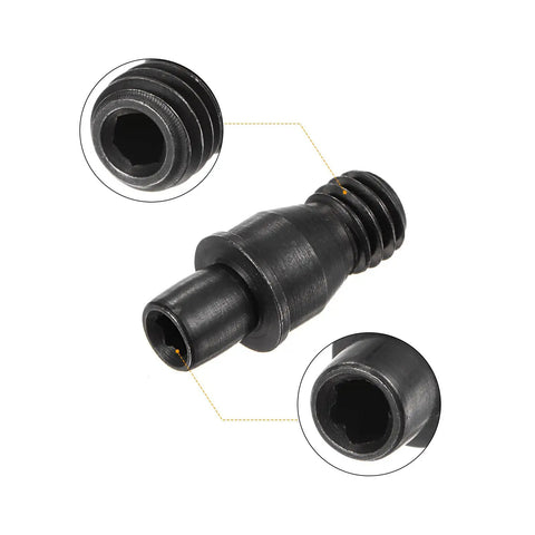 Rock Solid M6 X 17 Mm Set Screws Built Tough From 12.9 Grade Carbon Steel With Durable Black Oxide Finish Pro Grade Fasteners Shop Ready For Cnc Lathe Tool Holders And Heavy Machinery Repairs 10 Piece Pack close-up detail of hexagonal head and thread