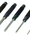 X Large 8 Inch Drive Pin Punch Set, 5 Piece Steel Punches for precise marking and alignment, pro grade tool construction