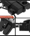 Close-up of trunk latch actuator with lock cable for Lexus IS sedans and convertibles, showcasing details and connector parts.