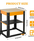 Heavy Duty Planer Stand With Wheels Rock Steady Workhorse For Planers And Drill Press Bench Top Machines dimensions 20.5x23.2x30.3 inches