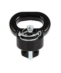 Heavy Duty Trailer Gooseneck Ball With Integrated Safety Chain Kit For Dodge Ram 2500 And 3500 Puck System Towing Setup black anchor with pin and key.
