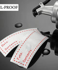 Freezer Labels 375 Pcs Self Adhesive Write On Removable 3 Rolls No Fuss 3x1 Inch Tape on oil-proof surface