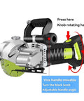 Heavy Duty Wall Groove Cutting Machine And Handheld Slotter For Concrete Brick Granite showing adjustable handles and cutting blade.