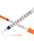 Precise 1 Milliliter Syringe Pack Of 50 Individually Wrapped Lab Measuring Syringes For Accurate Dosing In Lab Industrial And Home Settings Disposable Medical Grade Plastic With Sturdy Tips, 1 mL syringe close-up