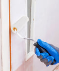 Using Ten Hella Smooth Wall Painting Rollers White Foam Sleeve Refills for painting white drywall with solid grip and absorbent texture.