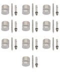 10 Pack 304 Stainless Steel Glass Railing Standoffs With Slick Wire Draw Texture Bombproof Heavy Duty Spacers for 3/8-Inch to 1/2-Inch Glass