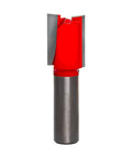 3/4 Inch Double Flute Straight Router Bit Eclipse Grind Red, Hi Density Carbide, 1/2 Inch Shank, 2-1/2 Inch Overall Length