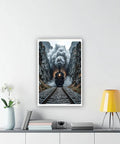 Dope Steam Train Vintage Locomotive Canvas Poster Wall Art For Bedroom And Living Room Decor Retro Railway Tunnel Scene Unframed