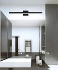 27.6 Inch Modern Black Vanity Light LED For Bathroom Wall Mount Fixture With White Light 1040 Lumen 6000K Bright White