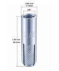 20 Pack Premium Zinc Plated Carbon Steel Drop-In Anchors 3/8-16 Knurled Internal Expansion For Solid Concrete Corrosion Resistant Durable Concrete Anchors