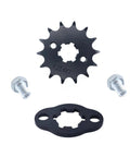 Beefed Up Front Drive Sprocket Bolt And Bracket Kit OEM Replacement 0453457 0453458 0453505 shown with sprocket, bolts, bracket