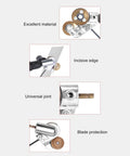 Premium High Hardness Steel Electric Drill Metal Shears Attachment Tool with blade protection and universal joint for cutting.