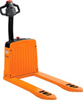 Heavy Duty Four Thousand Lb Self Propelled Electric Pallet Jack With 27 By 45 Inch Stainless Forks And Polyurethane Wheels for smooth operation