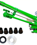 Rotary Sprinkler With Pressure Gauge Beast Coverage, 2 Inch Farm Irrigation Spray Gun, 360 Degree Large Area Watering For Farm Lawn Garden Farmland Industrial Dust Removal with interchangeable nozzles and base flange