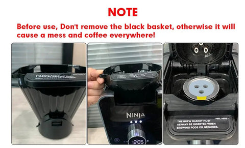 Instructions for inserting Stainless Steel Reusable K Cups For Quick Brew, Eco Friendly And Wallet Friendly Coffee Pods For CFP201.