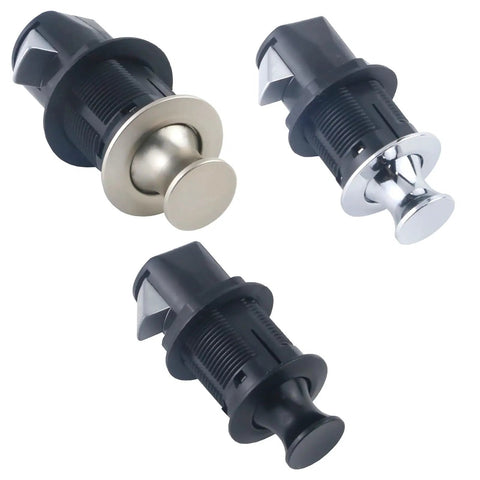 Keyless Cupboard Drawer Push Button Latch Flush Mount Zinc Alloy Cabinet Door Lock for Cabinets