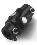 Close-up of 3/4-36 Spline To 3/4 Inch DD Black Steering Universal Joint Shaft, Heavy Duty U Joint For Auto, Grinding Machines And Lifts