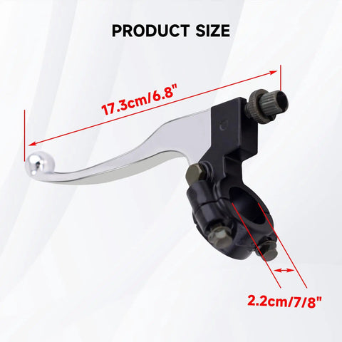 7/8 Inch Mini Bike Clutch Lever Perch with dimensions for 7/8 Handlebar Fits Popular Mini Bikes Including Coleman CT200U BT200X