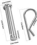 Clevis Pin And Hairpin Clip Kit With Four Pins And Four Clips, Replacement Parts For Tillers Including Husqvarna Poulan Weed Eater Jonsered