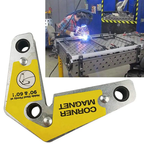 Heavy Duty Multi Angle Welding Fixer Holds 60, 90, 120 Degree Ferrite Magnets Securely for precise alignment in welding tasks.