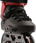 Twister 110 Fitness Inline Skates For Unisex Adults With Urban Performance, black and red skate with 110mm wheels