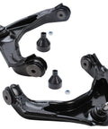 Front Upper Control Arm Set With Ball Joints For Silverado Sierra 2500 3500 HD, Two Arm Replacement Pair on white background