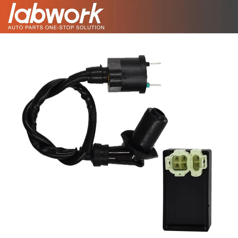 Honda FourTrax 300 CDI Box Ignition Coil Replacement Kit For 1988 1993 TRX300 FW Includes CDI Box And Ignition Coil Compatible With Part Numbers 30410 HC4 770 30410 HC5 971 Plug And Play Upgrade