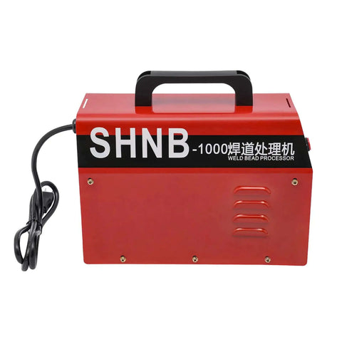 Red and black Heavy Duty 1000W Metal Polishing Tool With Adjustable Voltage, LED Display, And Efficient Heat Dissipation