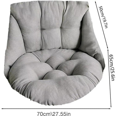 Ultra Cozy Hammock Chair Cushion For Patio And Garden Hanging Basket Egg Chair Thick Nest Back Pillow Round Seat Pad
