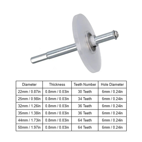 Inside Pipe Cutter For Tight Spaces With Adjustable Depth Gauge And Six Saw Blades 22mm To 50mm, showing blade and dimensions chart