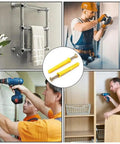 50 Pcs Yellow Nylon Expansion Anchor Fasteners With Screws For Drywall And Hollow Walls M6 Mounting Kit For Furniture, Woodworking And Construction Projects, Heavy Duty And Visible Easy Fix, yellow nylon anchors in wall mounting uses