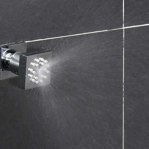 Shower Body Spray Jets 2 In 1 Brass Spa Showerhead Wall Mount Dual Function Rainfall And Mist Shower Head Nozzles in action