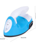 Luocute Mini Iron For DIY Heat Transfer Projects Features Rapid Preheating And Constant Temperature Control, blue handheld press, 10x6.5cm size.