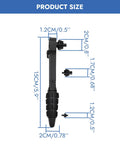 Heavy Hitter Ratchet Drill Chuck Key With Magnetic Quick Swap Heads shown with dimensions, universal fit for electric drills.