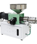 Badass Single Screw Extruder Desktop Machine For Custom 3D Printer Filament Production with stainless funnel and motor.