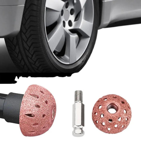 Get This 38mm Tire Repair Grinding Head With Coarse Grit Buffing Wheel And Linking Rod for vehicle tread preparation.