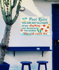 Funny Pool Signs Outdoor Pool Rules Sign 8 By 12 Inches Vintage Metal Tin Wall Decor For Pool Deck Backyard Bar Home